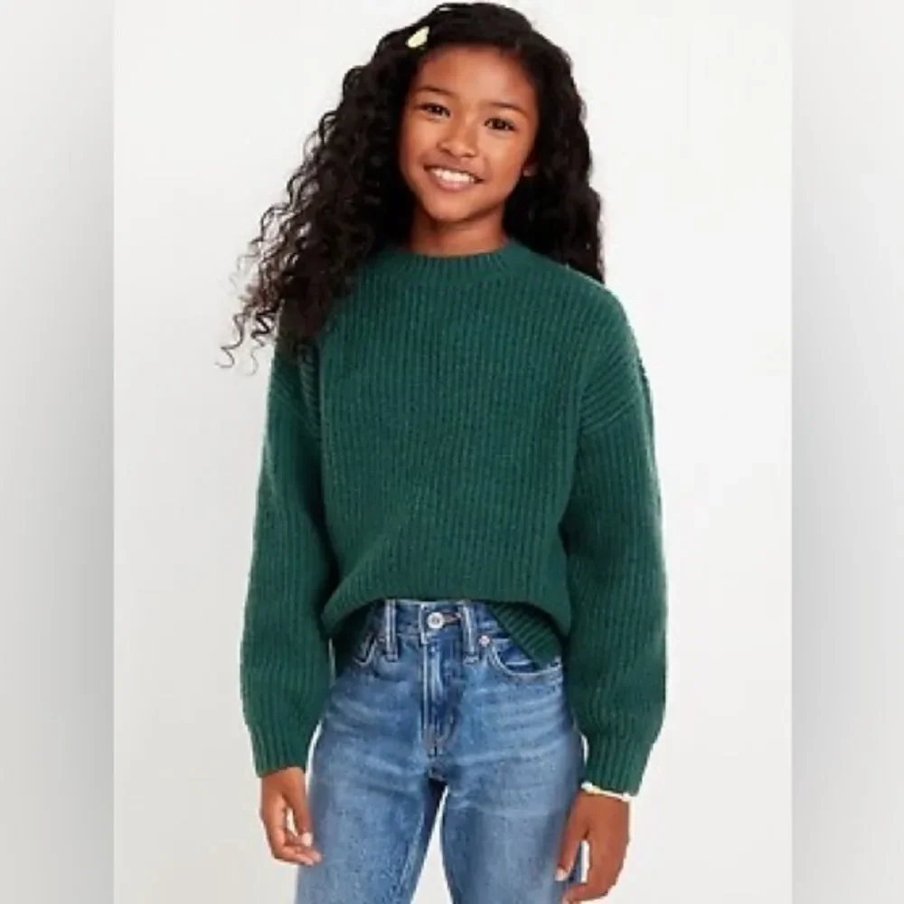 SoSoft Shaker-Stitch Sweater for Girls